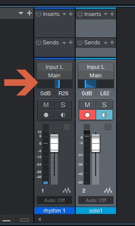 Studio One 5 - sliders